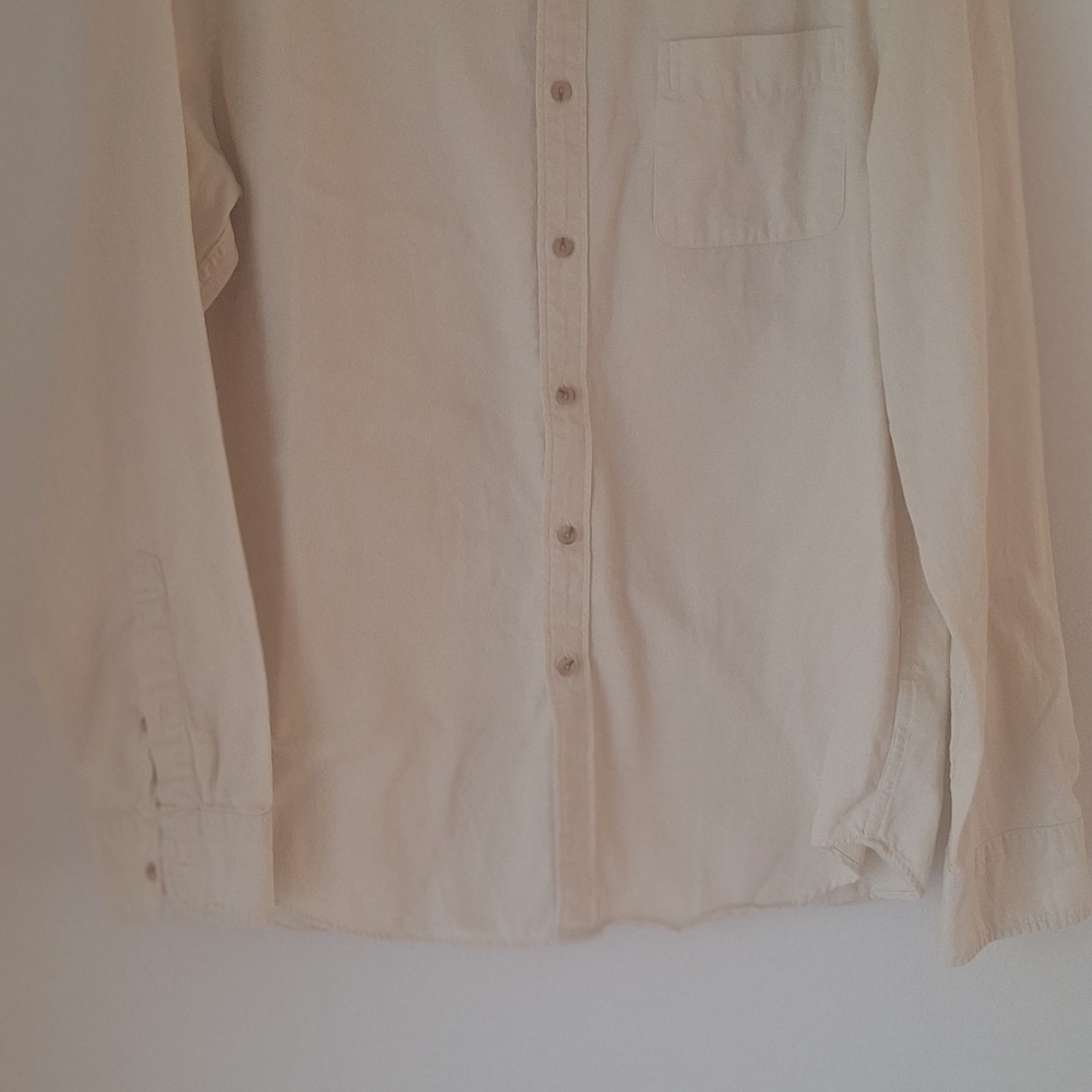 J. Crew Cream Button-Down Casual Shirt